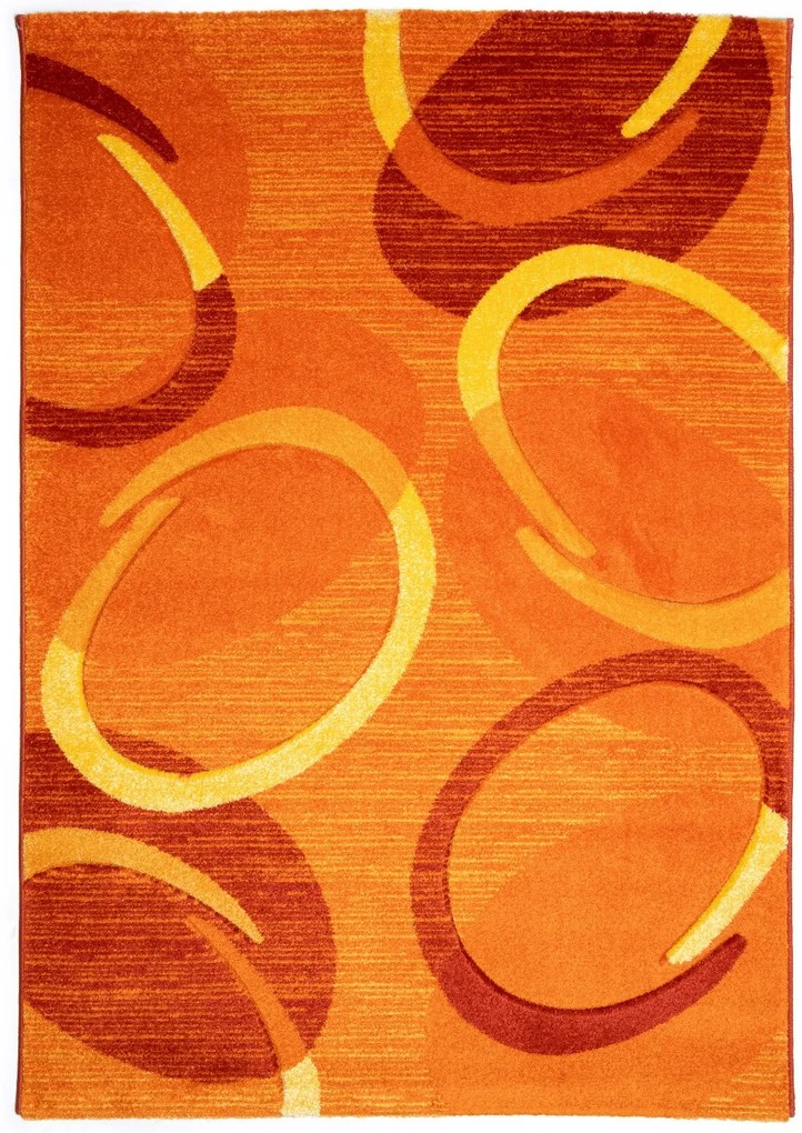 Kusový koberec Florida orange 9828, 120x170, oranžová, chodba / predsieň, Spoltex