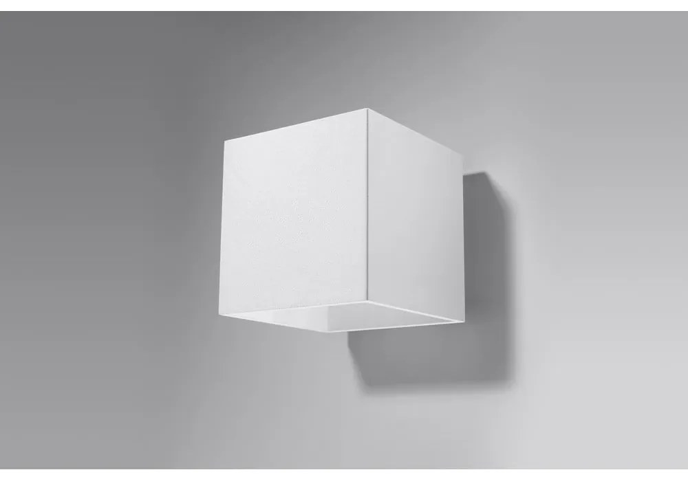 Biele nástenné svietidlo Sollux Geo
