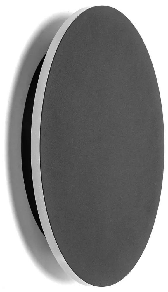 Aigostar - LED Nástenné svietidlo LED/12W/230V 3000K 25 cm čierna