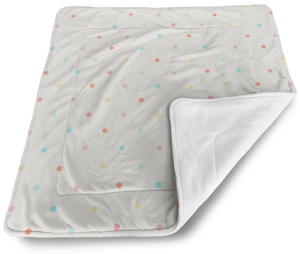 Sablio Deka pre bábätko Farebné bodky na béžovej - 80x100 cm