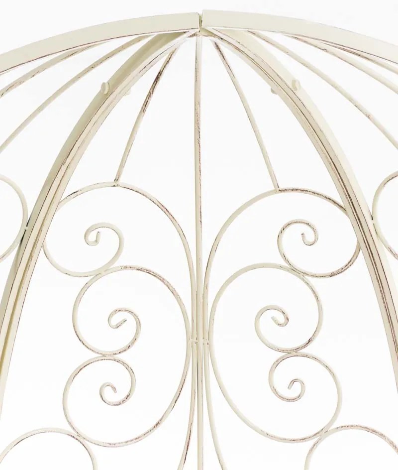 Oblúk na ruže Rosie s lavičkami - Krémová antik