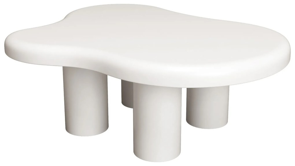 Kávový stolek Vercelli, 100 cm bílý