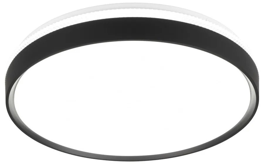 Čierno-biele LED stropné svietidlo ø 47 cm Spacy – Trio