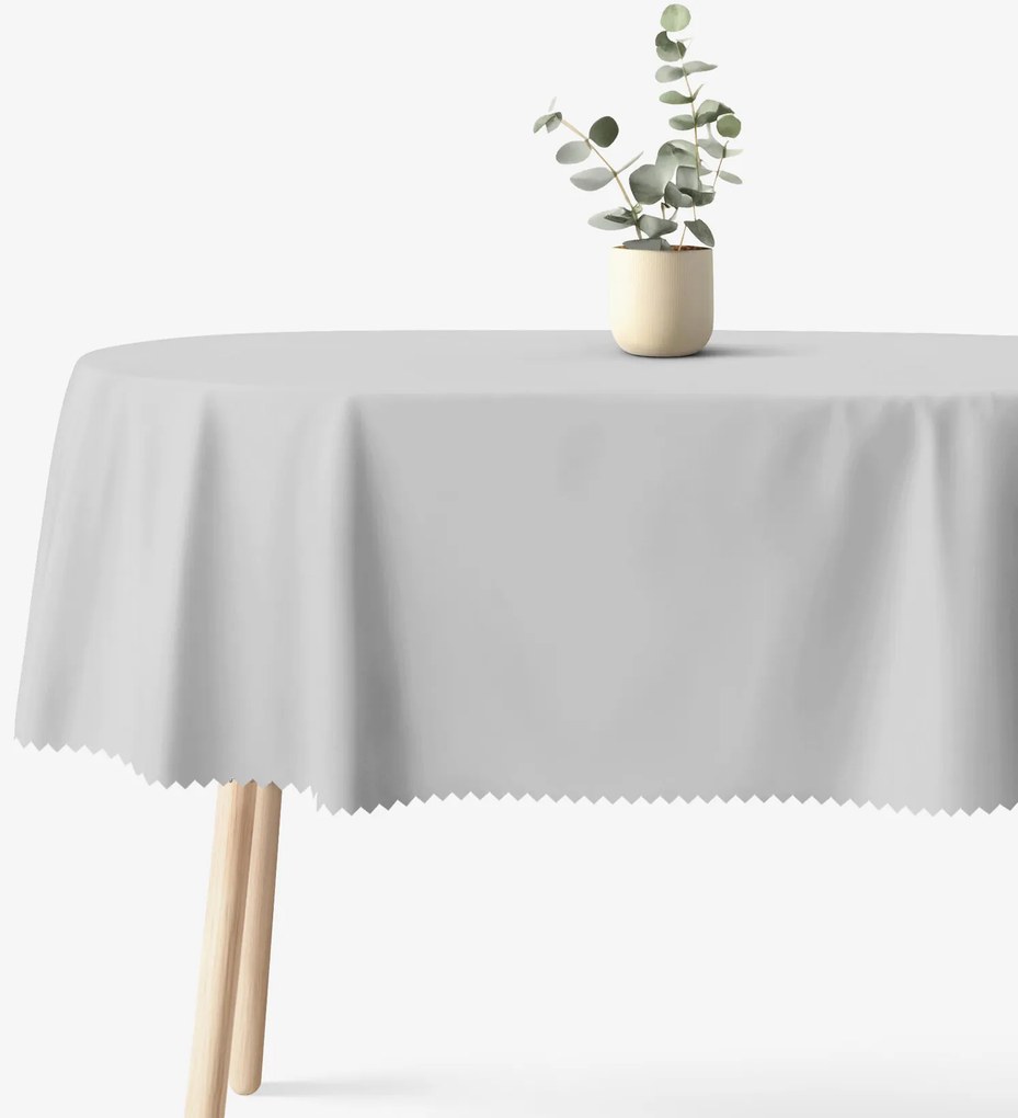 Goldea oválny teflónový obrus - sivý 140 x 240 cm