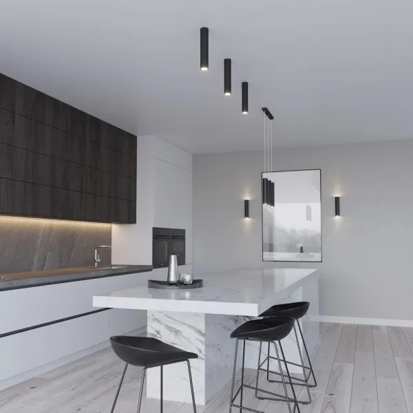 Sollux SL.0330 - Nástenné svietidlo LAGOS 2 2xGU10/10W/230V čierna