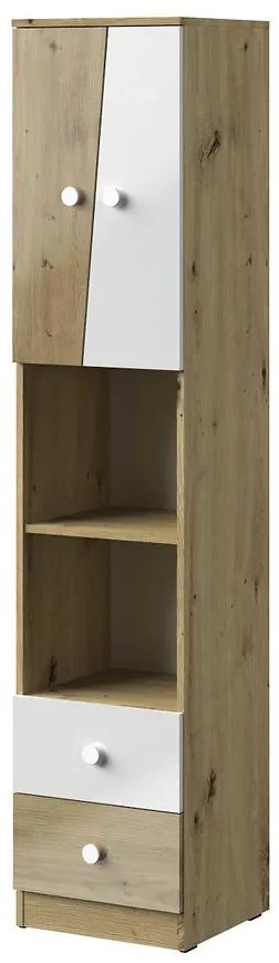 Regál Nero 05  40 – Biely Lesk