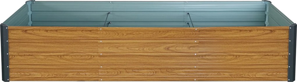 Vyvýšený záhradný záhon BestBerg VZ‑1000RW / 1000 l / 240 × 90 × 47 cm / dekor dreva