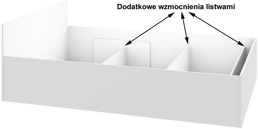 Posteľ CLP 160x200 cm dvojlôžko s roštom dub sonoma