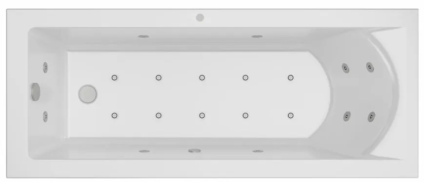 Vaňa s hydromasážou Brava 160x75 10DW + 10DP elektronické ovládanie