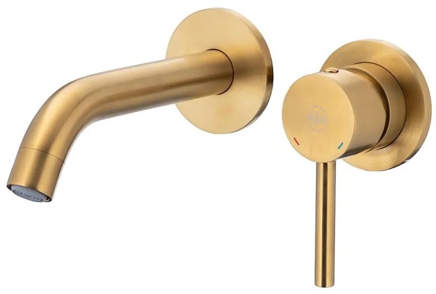 Batéria podomietková umývadlová Moza Gold