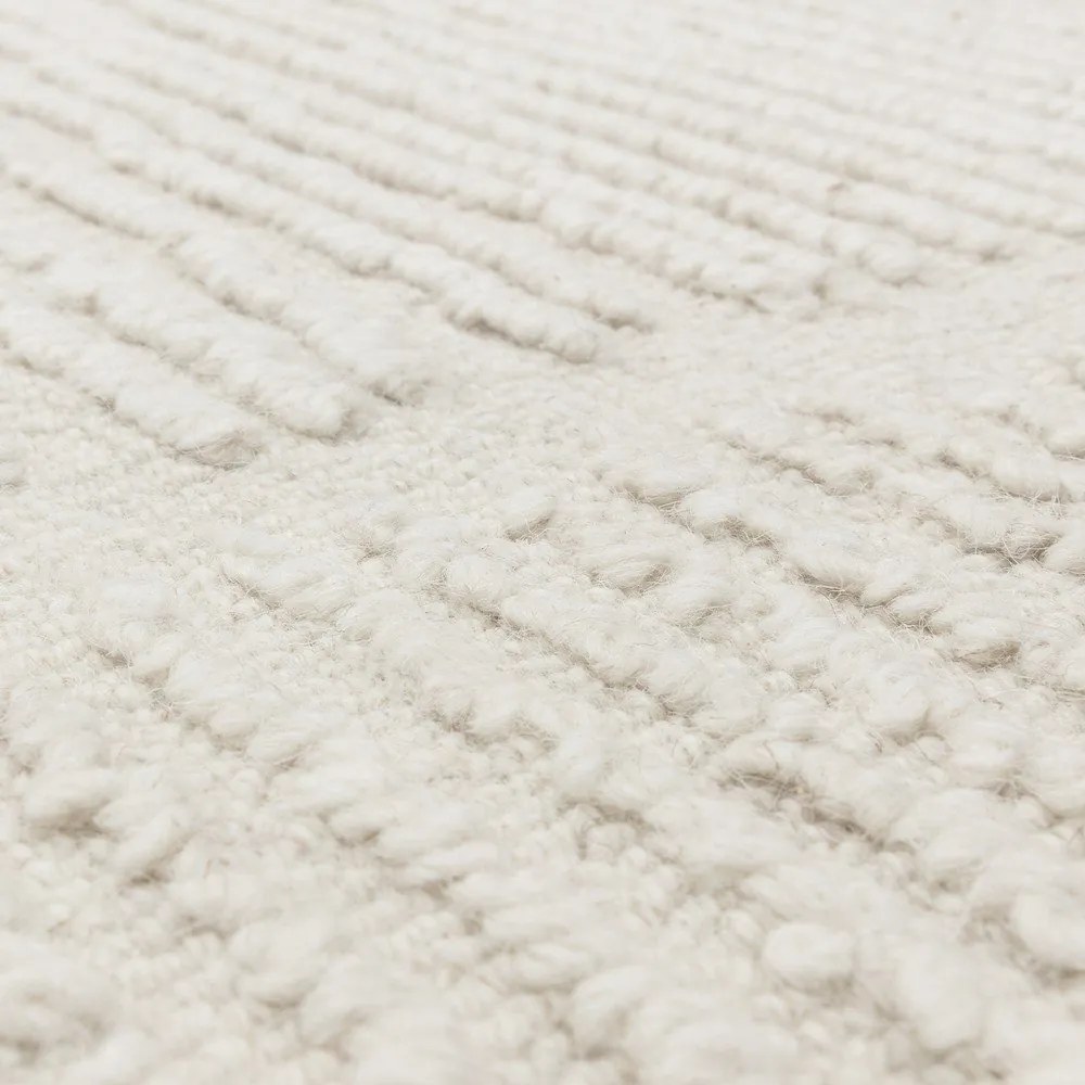 Slonovinový ručne tkaný vlnený koberec 120x170 cm Zennith Column – Asiatic Carpets