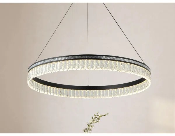 LED stmievateľný krištáľový luster na lanku THALIA LED/55W/230V 3000-6000K + DO