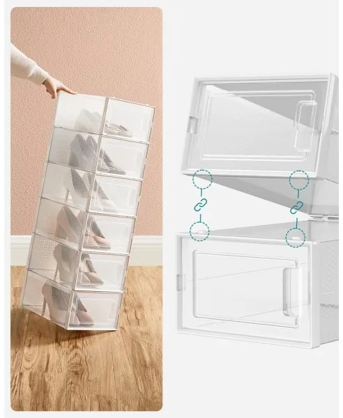 Modulárny regál s priehradkami BOXIFY biely