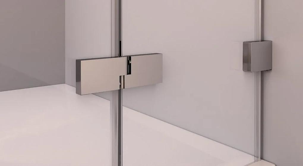 Polysan, FORTIS EDGE sprchové dvere bez profilu 1200mm, číre sklo, pravé, FL1212R