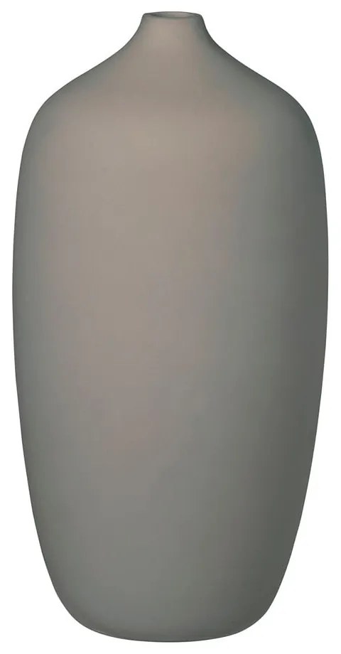 Sivá váza Blomus Ceola, výška 25 cm