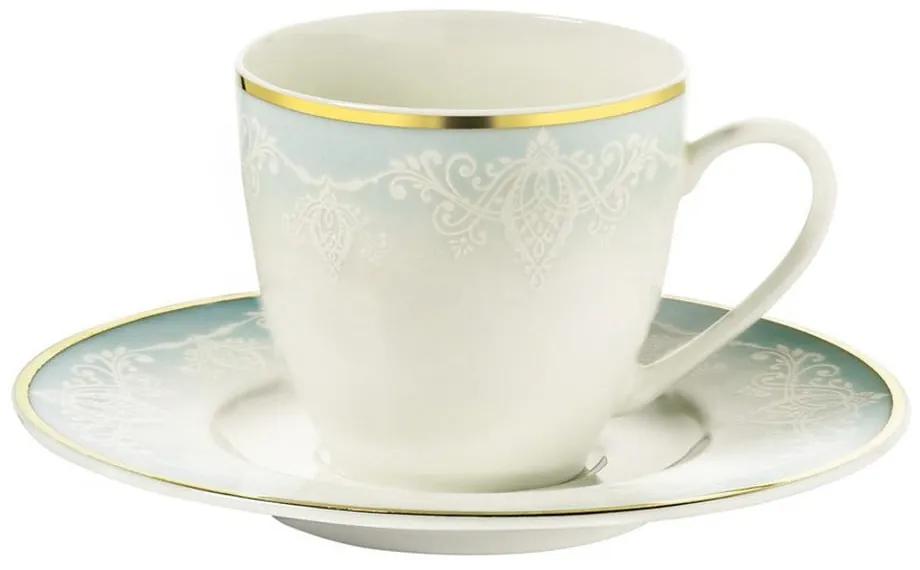 Sada 6 porcelánových šálok na kávu s tanierikom Kutahya Africa, 50 ml