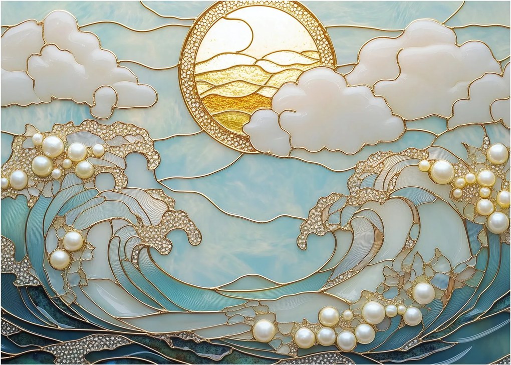Obraz - 3D perly v oceáne (70x50 cm)