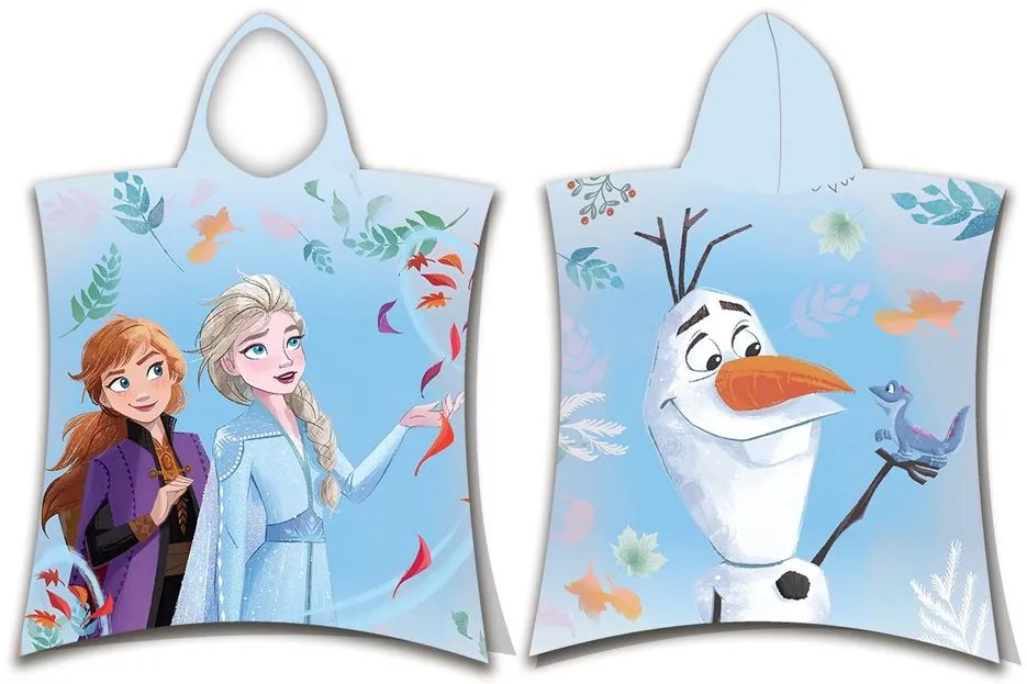 Jerry Fabrics Detské pončo-osuška - Lilo a Stitch - modrá