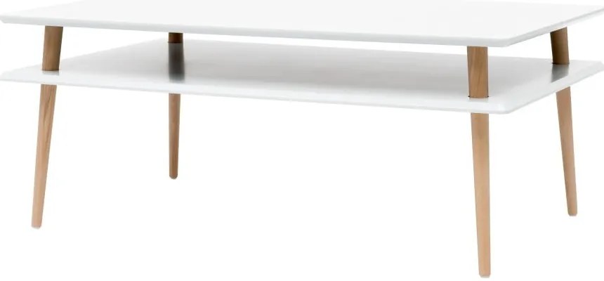 Biely konferenčný stolík Ragaba KORO