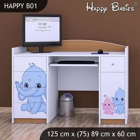 Detský písací stôl slonica - TYP 1