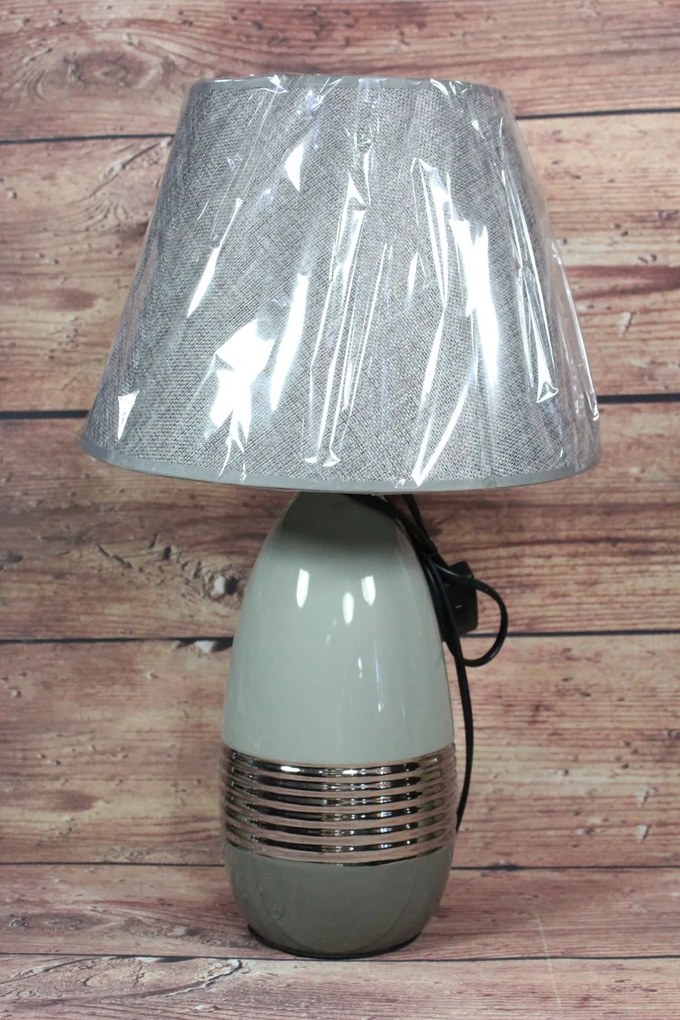 Lampa sivo-strieborná (v. 48 cm)