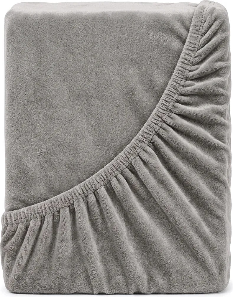 4Home prestieradlo mikroflanel sivá, 160 x 200 cm