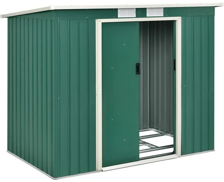 Záhradný domček na náradie, 267 x 181 cm, tmavozelený