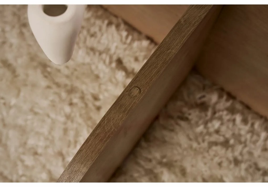 Konferenčný stolík Aeris Sapphire Oak s tmavým sklom