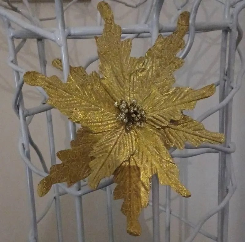 DECOLED Umelý kvet zlatý, 29 cm