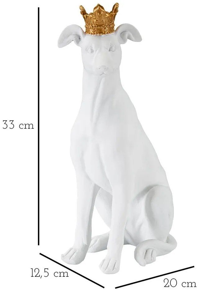 Soška z polyresínu 33 cm Dog – Mauro Ferretti