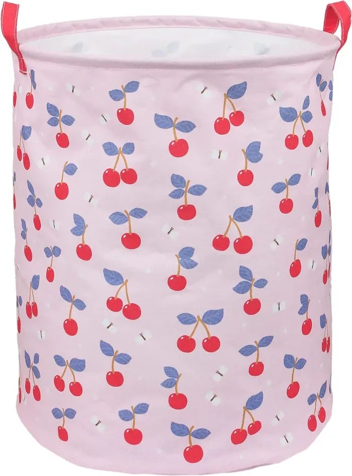 Úložný kôš na hračky čerešne o 40 cm