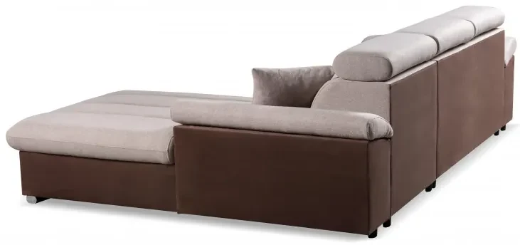 Rohová sedacia súprava RIMINI 2, Ľavá, hnedá (Casablanca 2307/ Megan 352)