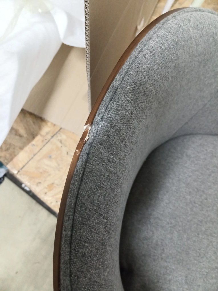 AKCIA Sivá stolička NORME z lakovanej ocele II. akosť