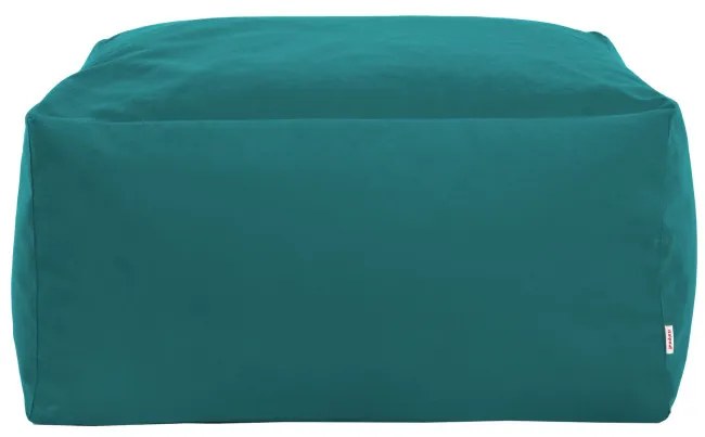 Plyšová taburetka modrá