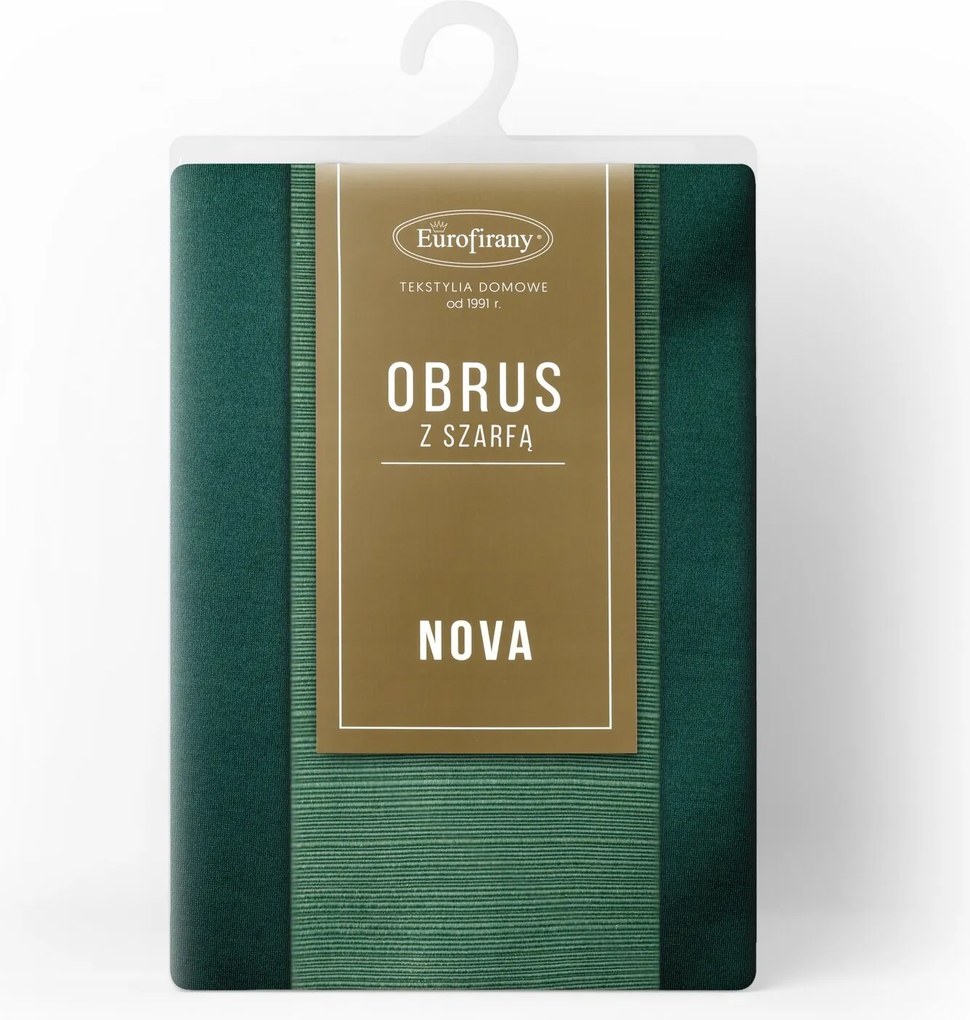 OBRUS GLAMO SADA 140X220 CM, 33X220 CM ZELENÁ