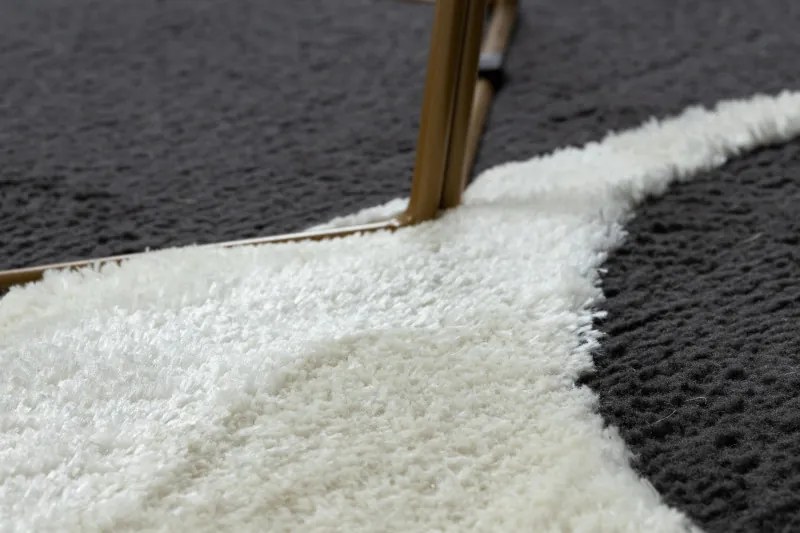 Dywany Łuszczów, Kusový koberec Mode 8598 geometric cream/black, 200x290, čiernobiela, kancelária