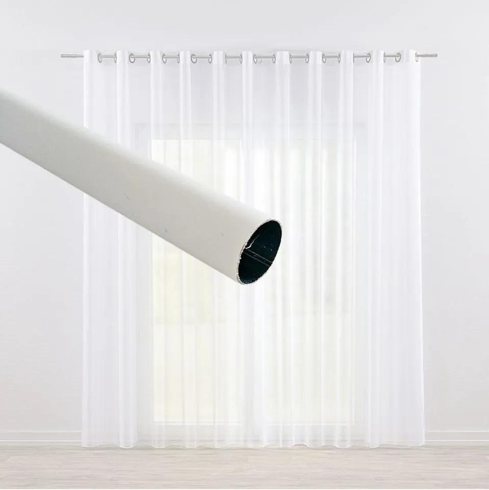 Dekorstudio Záclonová tyč ø19mm - biela matná Dĺžka: 140cm