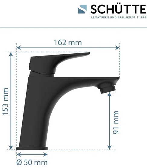 Schütte Umývadlová batéria Boston (čierna matná) (100367168)