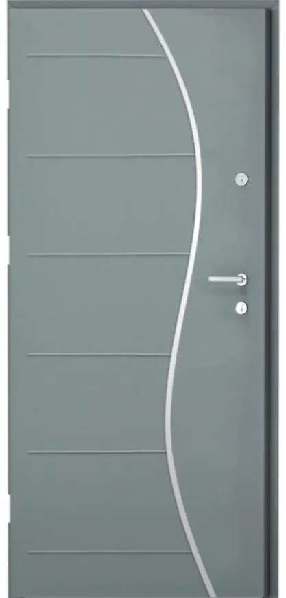 Dvere vchodové Monte Carlo 90L antracit