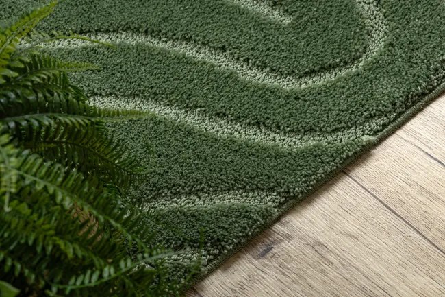 Kúpeľňový koberček SUPREME WAVES vlny, zelený