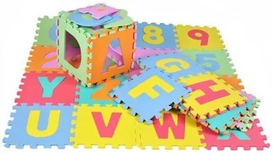 EVA Penové puzzle na zem veľké 36ks