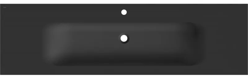Mexen Vela, umývadlo na zapustenie 161 x 46,5 cm, čierna matná, 25231671