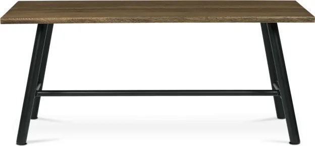 Jedálenský stôl 180x90 cm HT-T1818 WAL orech / čierne nohy