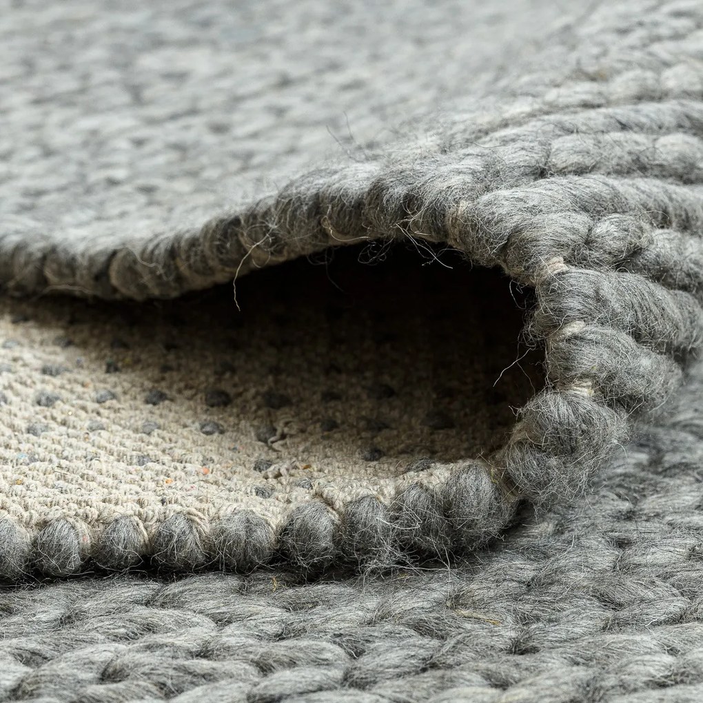 Dywany Łuszczów, Kusový koberec Tahar 99004G grey, 90x150, šedá, obývacia izba