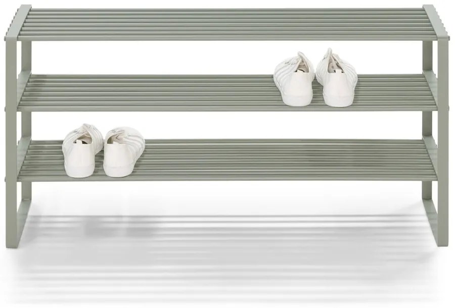 Sivozelená kovová skrinka na topánky 100x48,5x29 cm Rex – Spinder Design