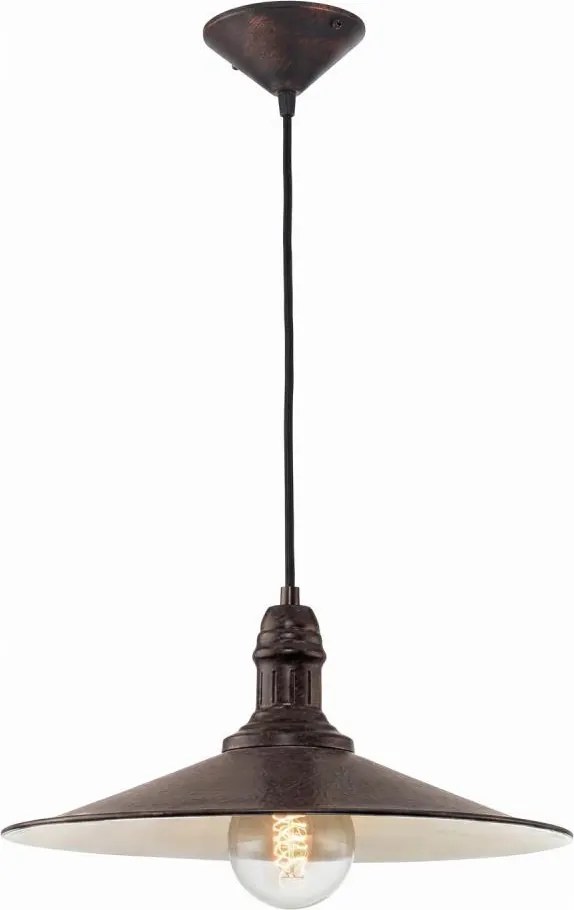 Brilagi - Závesné svietidlo na kábli FORGE 1xE27/60W/230V pr. 36 cm hnedé