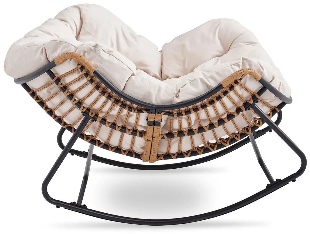 PROXIMA.store - Dizajnové hojdacie záhradné kreslo ELTON FARBA: zelená