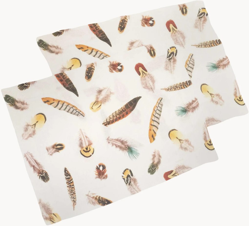 Ľanové prestierania Feathers, 2 ks