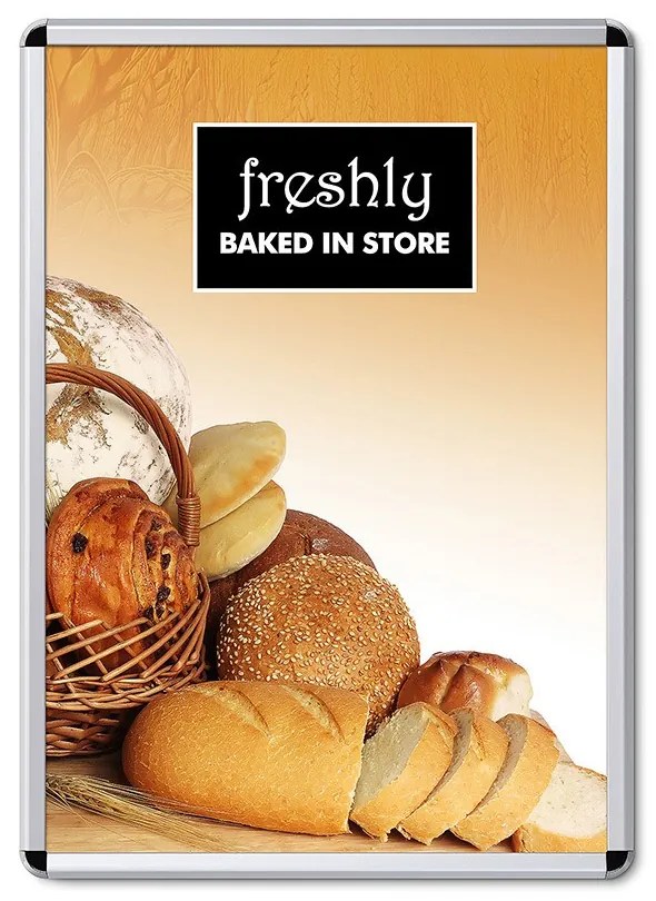 Jansen Display Plagátový kliprám 700 x 1000 mm, okrúhle rohy