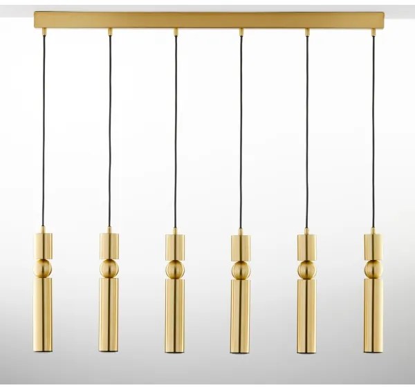 Jupiter 2011 - Luster na lanku ALAS 6xGU10/10W/230V zlatá